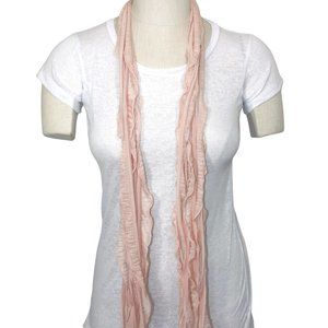 Fleshy Pink Flutter Scarf Lightweight Women Accessory Multiwear